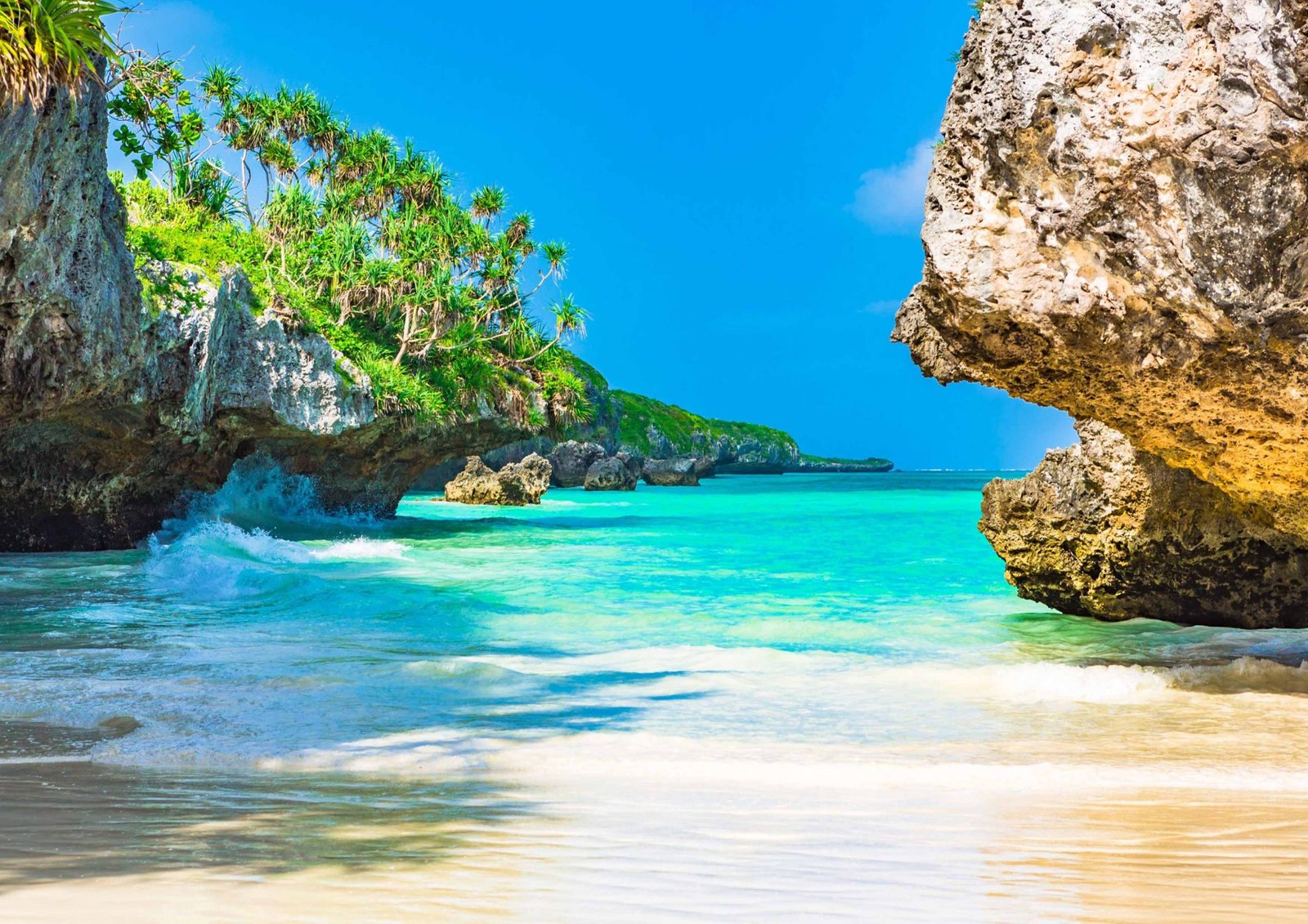 Couple on a Zanzibar beach during honeymoon